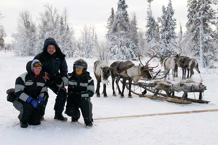 snowmobile kola peninsula murmansk region russian lapland